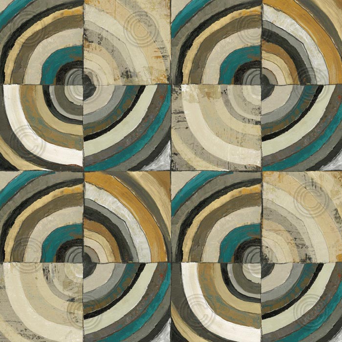 The Center II Abstract Turquoise
