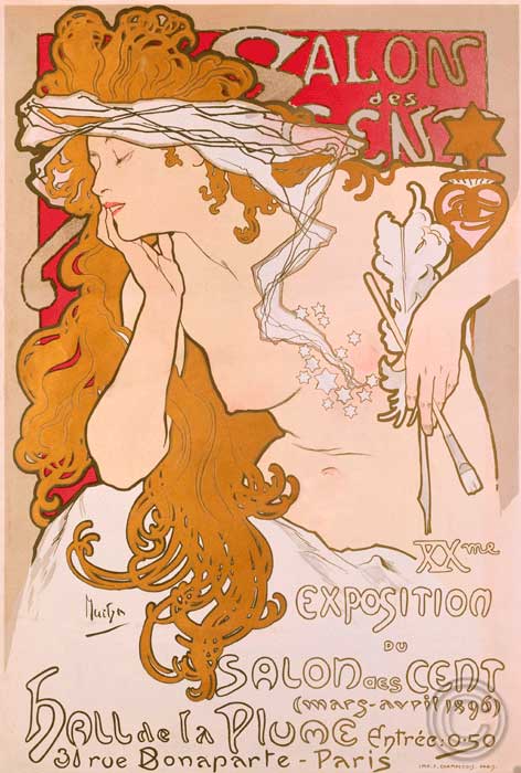 Poster for the XV. exhibition of Salon des Cent 1896